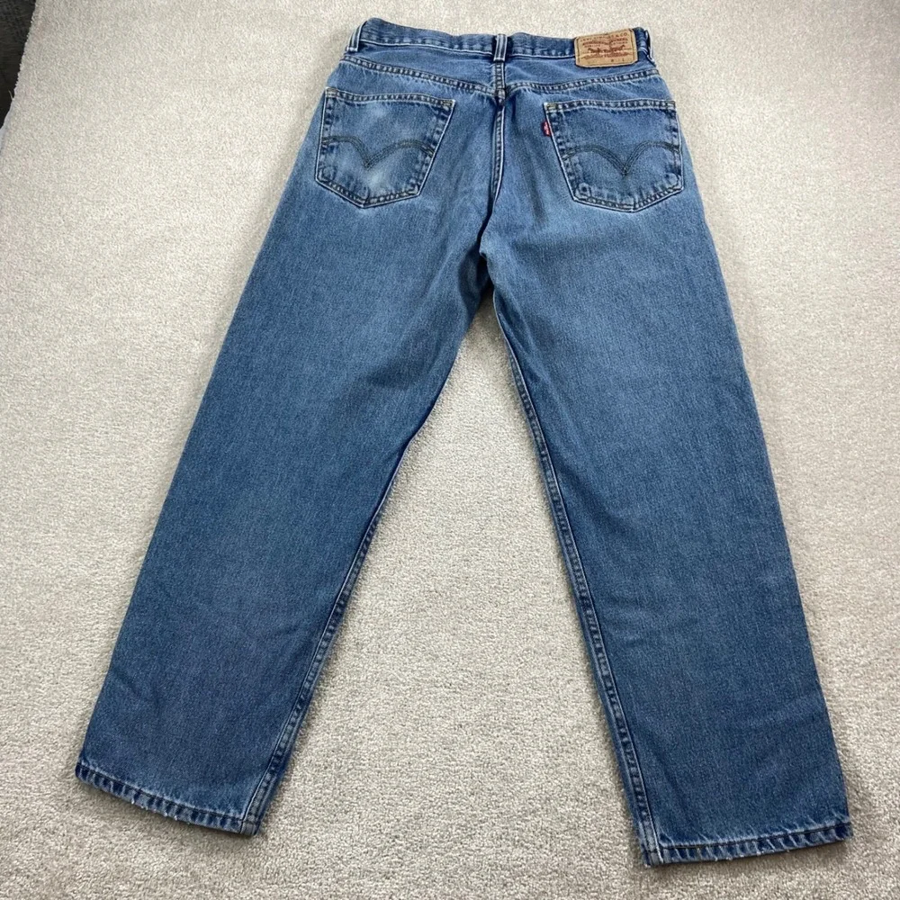Vtg Y2K Levi's 550 Relaxed Fit Tapered Leg Jeans Mens 33x30 Blue Denim